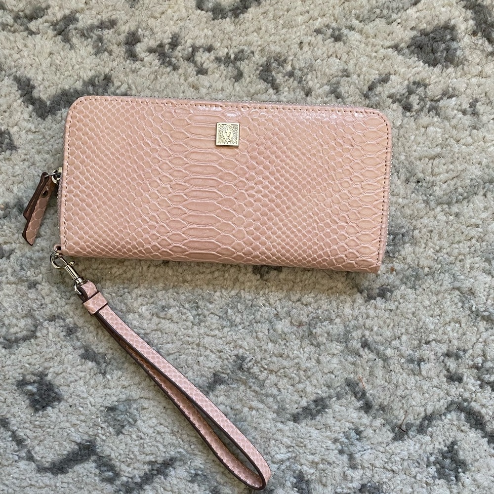 Anne Klein wallet light pink/ taupe
